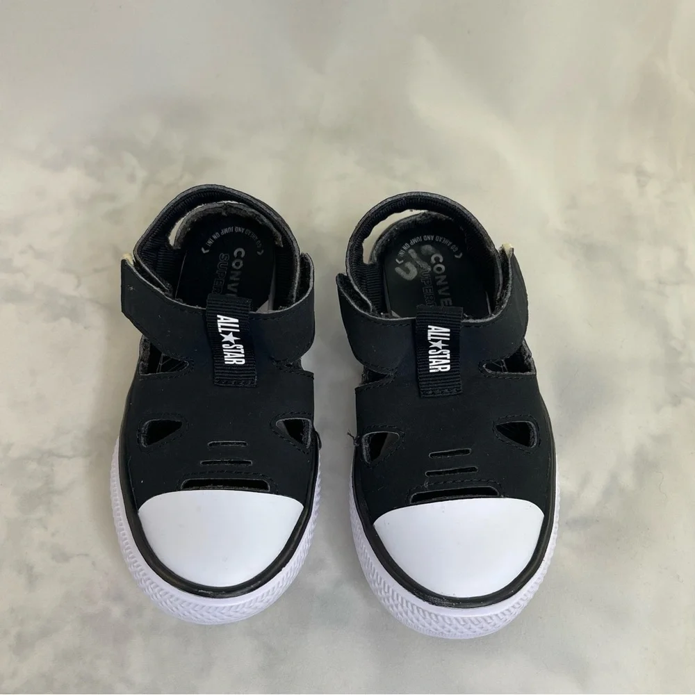 Toddler Converse Chuck Taylor All Star SuperPlay Sandal Kids 9 Black/White